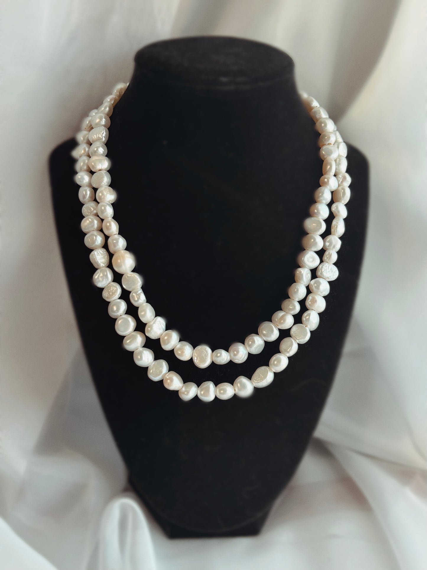 Darcy Pearl Double Strand Necklace