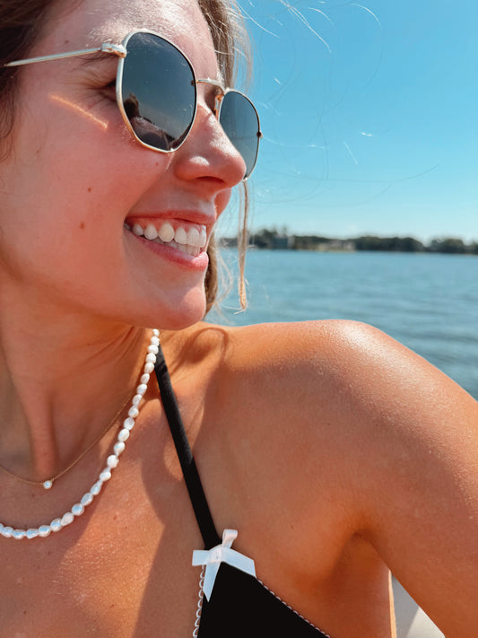 Darcy Pearl Single Strand Necklace