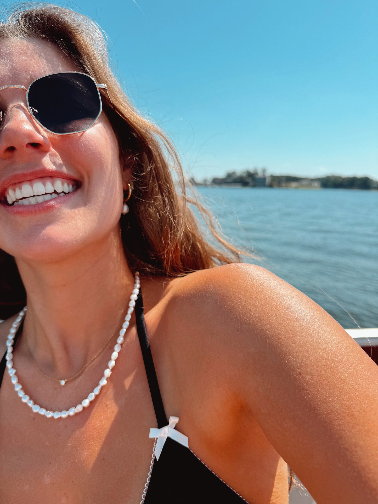 Darcy Pearl Single Strand Necklace