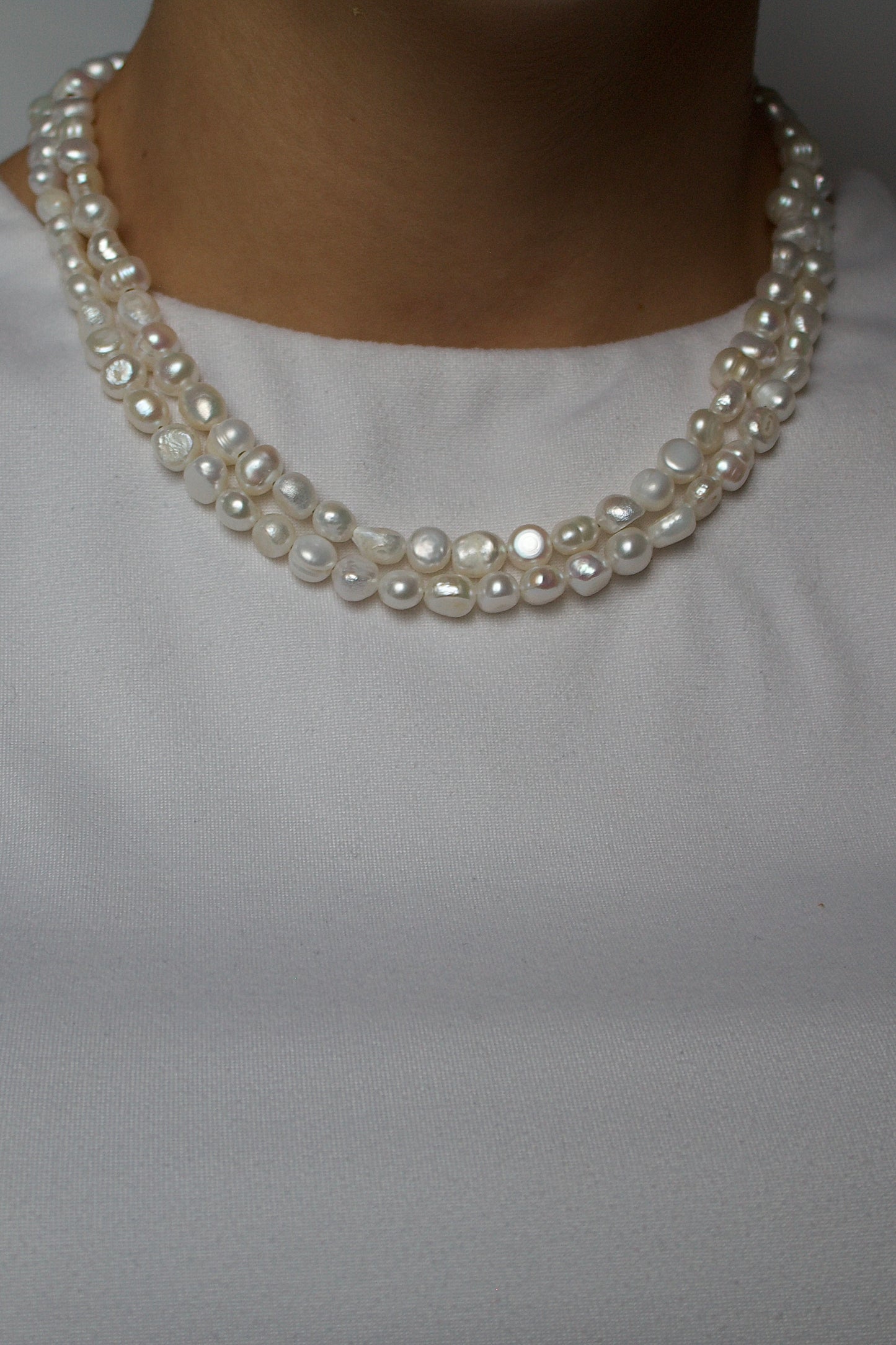 Darcy Pearl Double Strand Necklace