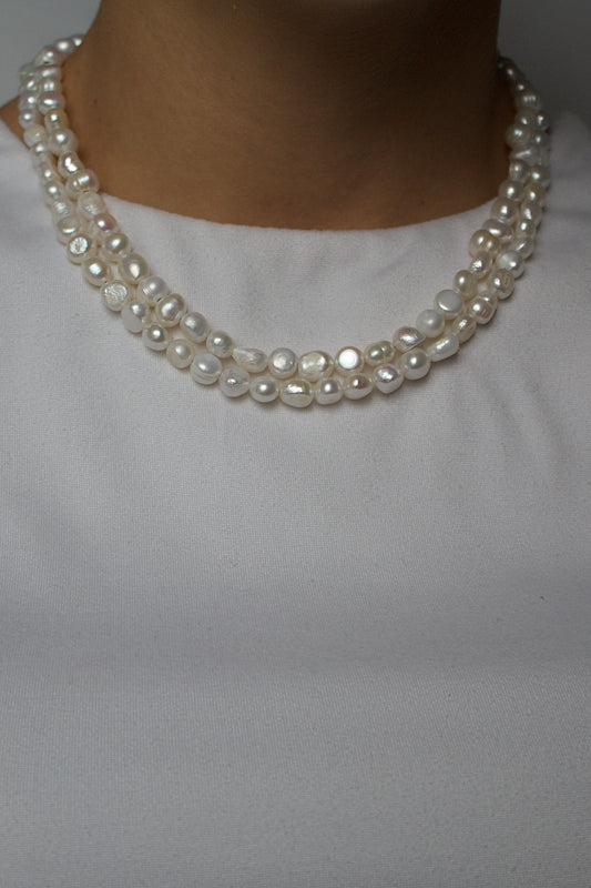 Darcy Pearl Double Strand Necklace