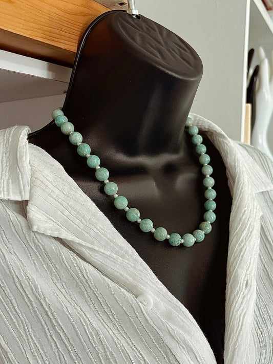 Sailor Bead Necklace with Mini Pearls