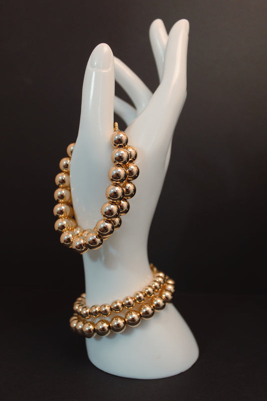 Gold Kris Bead Bracelet