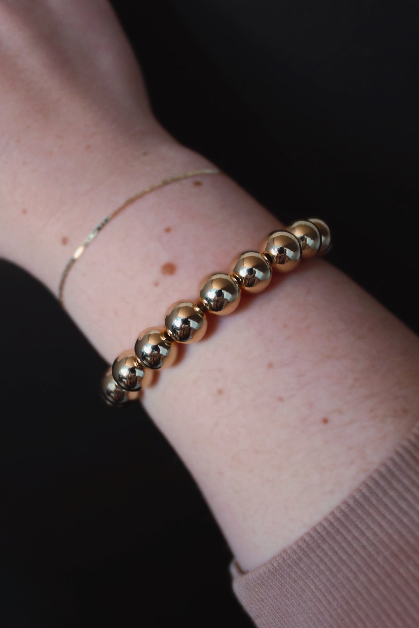 Gold Kris Bead Bracelet