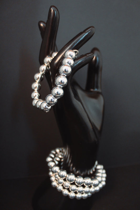 Silver Kris Bead Bracelet
